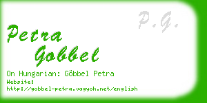 petra gobbel business card